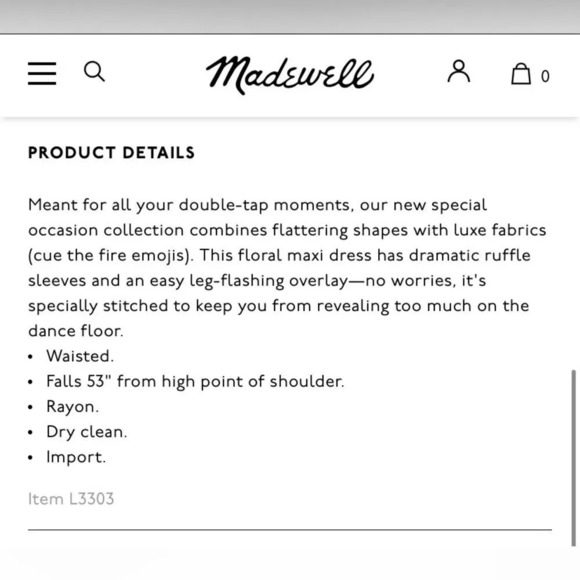 MADEWELL Ruffle Sleeve Maxi Dress in Classic Corsage - Picture 10 of 10